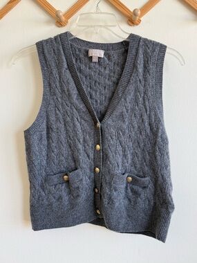 J.Crew 100% Cashmere knit  sweater vest